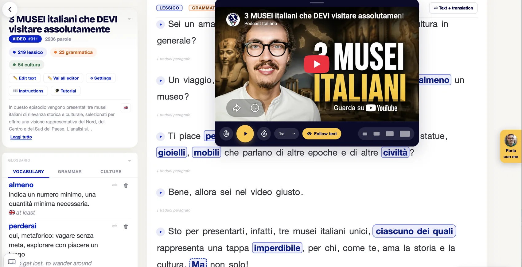 Italiano Vivo sul computer