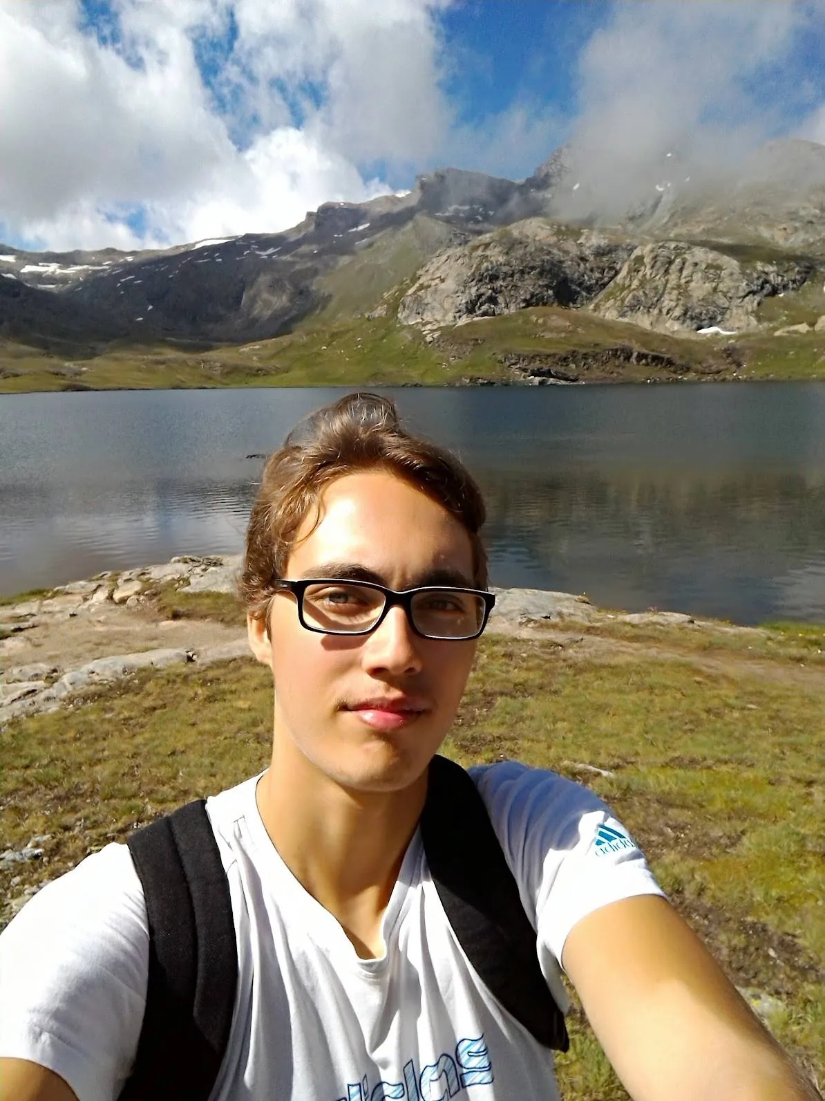 Davide in montagna nel 2016